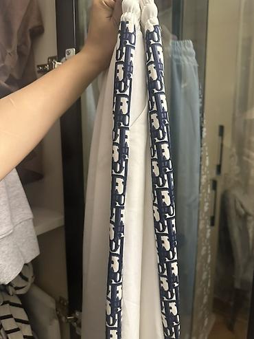 Christian Dior qadın dəsti - Rəng: ağ, tünd-göy Dior monoqram — 3