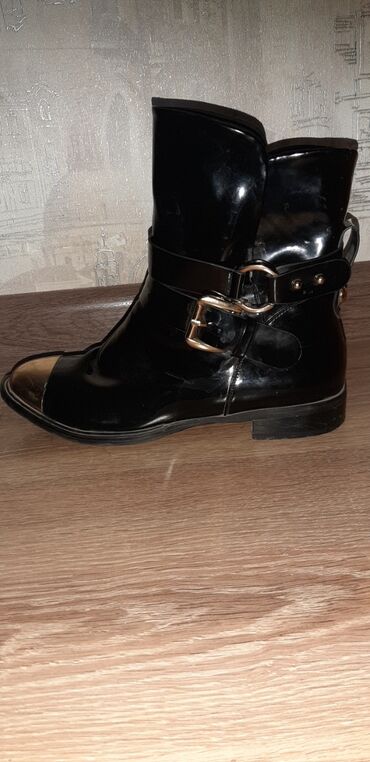 мужские зимняя обувь: Ботинки и ботильоны 36.5, цвет - Черный