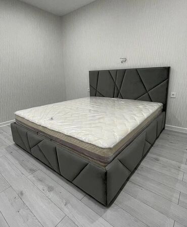 matras 2 neferlik: Новый, Двуспальная кровать, С матрасом