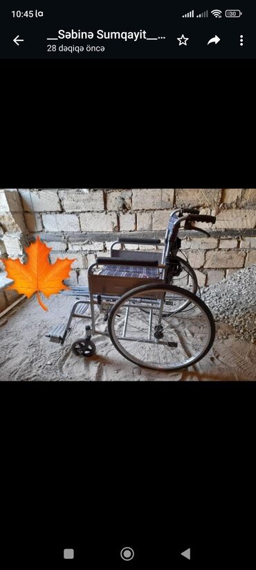 əlil arabalarının satışı: Yerimekde çetinlik çekenler üçün araba işlenmeyib 150 man Sumqayıtda