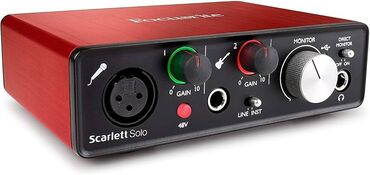 Другая аудиотехника: Focusrite scarlett solo 2th gen. В замечательном качестве. Почти что