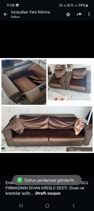 кресло кровать в баку цены: Divan, 2 kreslo