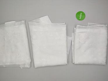 home decor: Biała firana z haftem liści – komplet 3 szt. - Wzór: delikatne, białe — 3
