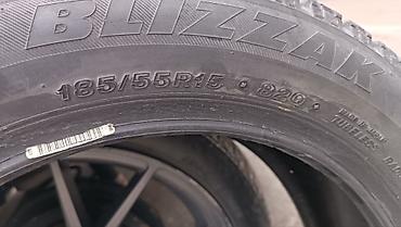 Шины: Шины 185 / 55 / R 15, Зима, Б/у, 1 шт, Легковые, Bridgestone — 2