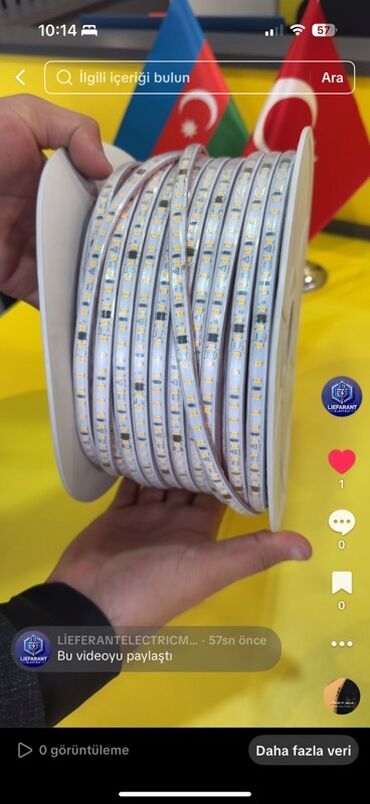 светильник led: LED işıq lentləri – rulon - Tip: çevik LED zolaq (rulon şəklində) -