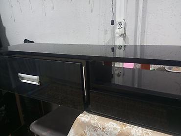 Тумбы и подставки для телевизора: Тумба и подставка для телевизора, Напольная, ЛДСП, цвет - Черный — 3