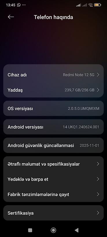 nintendo switch qiymeti: Redmi Note 12, 256 GB, rəng - Yaşıl, Barmaq izi, İki sim kartlı — 2