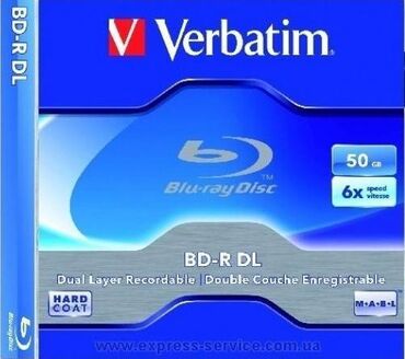 TV i video: Verbatim blu-ray disk kapaciteta 50 GB na jednoj strani sa brzinom
