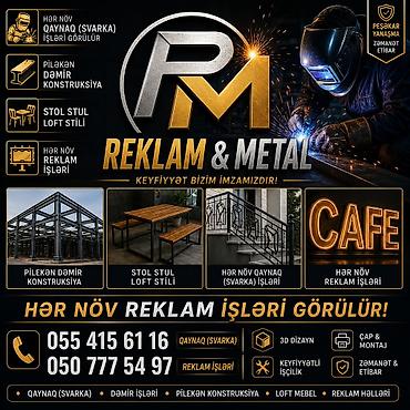 qara vinil: Her nov reklam işleri qabariq herfler işigli ve işqsiz reklam — 1