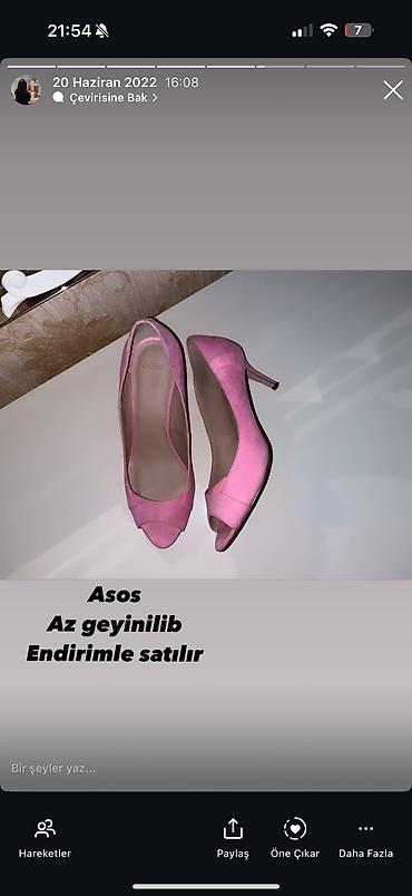 asos kofta: Tuflilər, Asos, Ölçü: 37, rəng - Çəhrayı, Yeni — 2