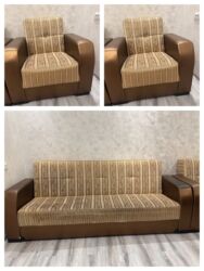 стол для балкона: Б/у, Диван, 2 кресла, Раскладной