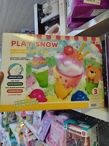 deco mesh: Игровой набор «Play Snow» — искусственный снег с тематикой мороженого — 1