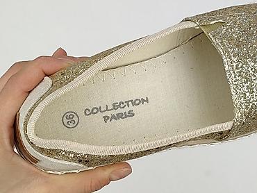 charm's paris: Damskie espadryle „Collection Paris” – złote, brokatowe - Rozmiar: 36 — 6