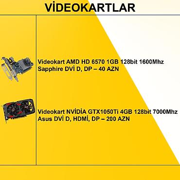 Videokartlar: Videokartlar ⭐Videokart AMD HD 6570 1GB 128bit 1600Mhz Sapphire DVİ D — 2