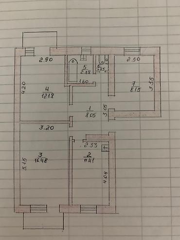 ак кеме старый аэропорт: 3 комнаты, 58 м², Индивидуалка, 1 этаж, Косметический ремонт — 5