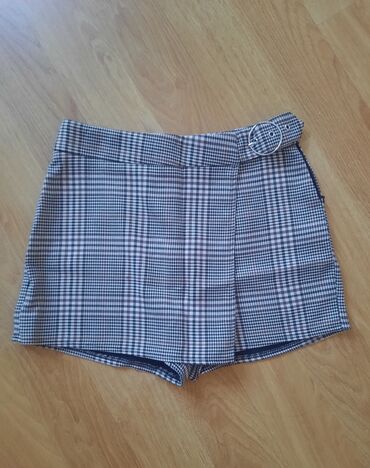 Shorts, Britches: S (EU 36), Cotton, color - Multicolored, Plaid