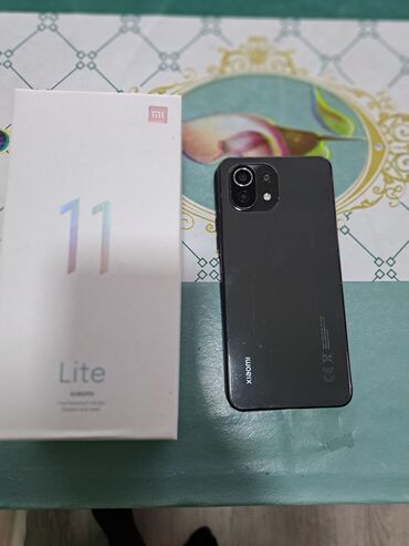 telfon ekranları: Xiaomi 11 Lite, 128 GB, rəng - Gümüşü, 
 Face ID