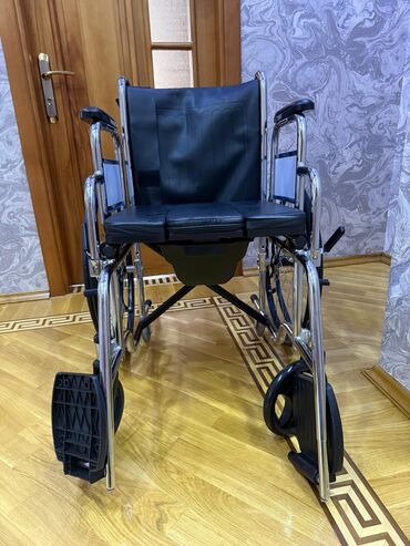 термометры для воды: Tualet funksiyalı əlil arabası - Konstruksiya: xrom örtüklü möhkəm