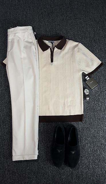блу ети: Батник и брюки итальянские в стиле smart-casual Состав набора: - — 2