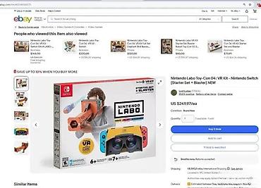 Nintendo 3DS: Nintendo Labo VR Kit – Starter Set + Blaster (Toy-Con 04) za Nintendo — 5