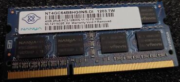 Оперативная память (RAM): Оперативная память, Б/у, Samsung, 4 ГБ, DDR3, 1600 МГц, Для ноутбука — 6