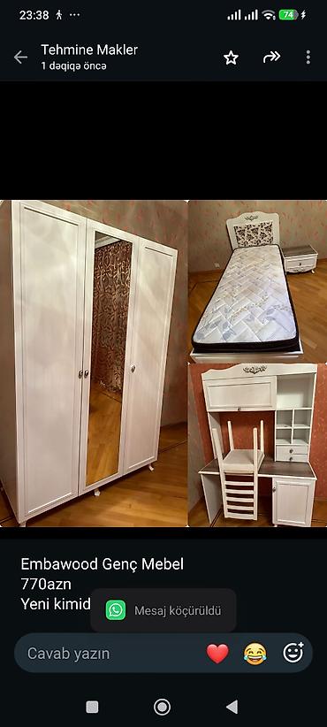 Embawood Genç Mebel
770azn
Yeni kimidir ünvan genclik *Tehi lalafo.az -da Embawood Genç Mebel
770azn
Yeni kimidir ünvan genclik *Tehi