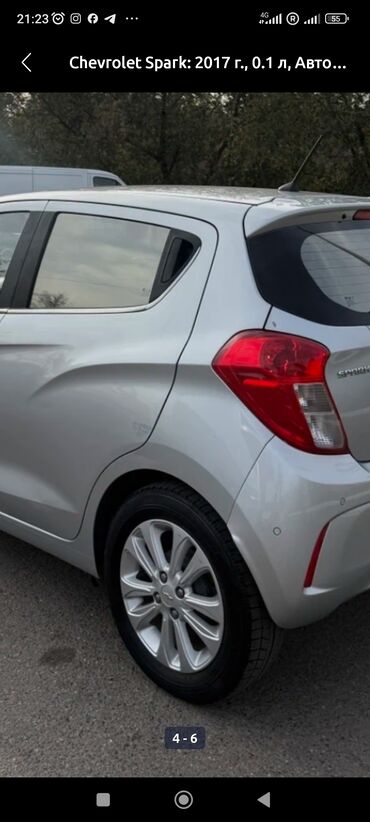 электо машины: Chevrolet Spark: 2017 г., 0.1 - engine capacity л, Автомат, Бензин, Хетчбек