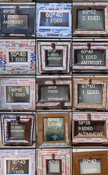 Plastik pəncərələr: İşlənmiş İkiqat şüşə paketi Plastik pəncərə, Еni: 140 sm, Uzunluğu: 144 sm, Ödənişli quraşdırma — 4