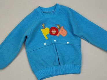 sweterek błękitny: Bluza, 5-6 lat, 110-116 cm, stan - Dobry