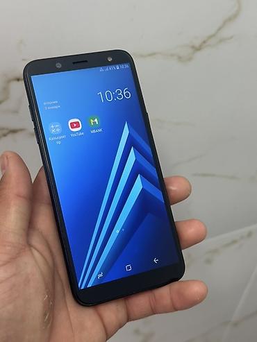 samsung см6: Samsung Galaxy A6, Б/у, цвет - Черный, 2 SIM — 1