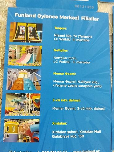 ag laminat: Usaq eylence merkezine 2 bilet satilir — 3
