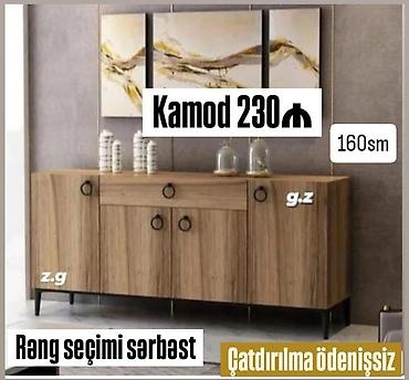 Komodlar: Kamod – 160 sm - Minimalist və müasir dizaynlı bufet/komod - Təbii — 1