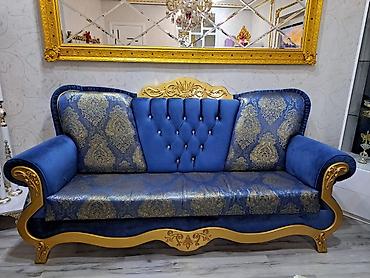 salon divan: Klassik üslubda 3+1 oturma dəsti - Tərkibi: 3 nəfərlik divan və 1 — 2