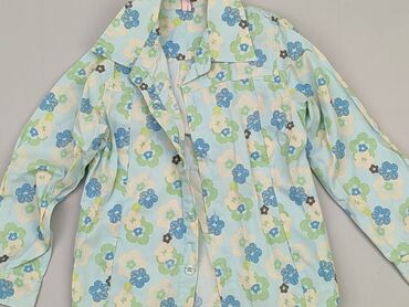 bluzka siateczka z długim rękawem: Shirt 4-5 years, condition - Good, pattern - Print, color - Turquoise