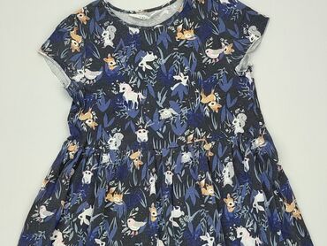 czarna sukienka krótka: Sukienka, H&M, 8 lat, 122-128 cm, stan - Dobry