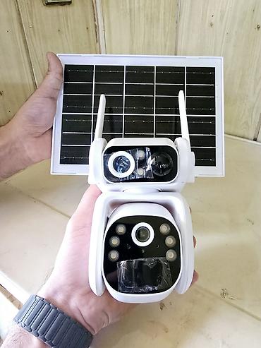 güneş enerjili kamera: 4g solar 2 kamera ptz 360° smart + 64gb Günəş panelli, iki antenalı — 1