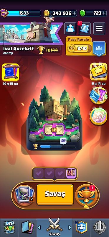 hoverboard ikinci el: Clash Royal hesabı. Əla hesabdır 10144 kupalıdır. Bütün savaşçılar — 1