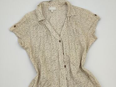 beżowa bluzki krótki rękaw: Блуза жіноча, XL, стан - Дуже гарний