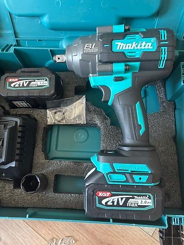 гайковёрты: Аккумуляторный ударный гайковёрт Makita (щеточный BL motor) в кейсе на — 3