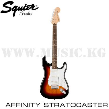 Студийные микрофоны: Электрогитара Affinity Stratocaster LRL WPG 3TS, Squier Серия