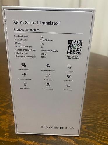 nokia android: X9 AI 8‑in‑1 Translator — многофункциональный переводчик для смартфона — 3