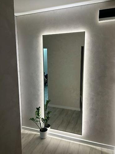 standing mirror: Настенное зеркало с задней подсветкой - Большой прямоугольный формат — 9