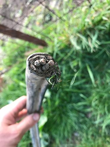 Ostala elektronika: Dalekovodni visokonaponski petozilni kabl sa sajlom debeo tezak tacno — 2