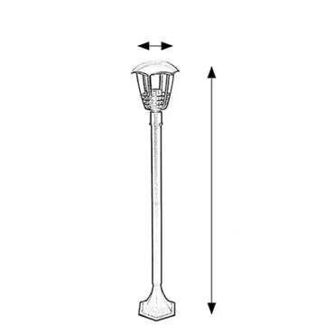 ventilator wc met timer: Brand: / |x|x Model: Marseille spoljna podna lampa E27 60W IP44 crna