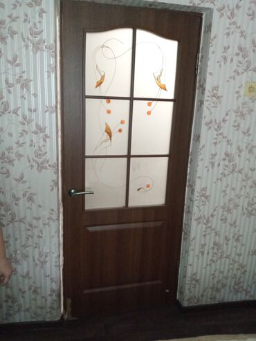 межкомнатные двери каракол: Дверь с окнами, МДФ, Маятниковая, Б/у, 200 *80, Самовывоз