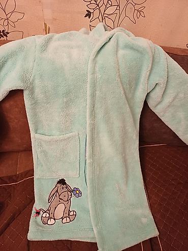 tuklu geyim: Uşaq xalatı – Cocoon Lyon, ölçü S - Rəng: açıq mavi (mint-aqua ton) - — 1