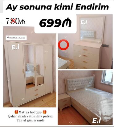 tek neferlik krovat: *Yataq dəsti / Yataq otağı mebeli 699 AZN 💥* ✔️Rəng seçimi var ✔️