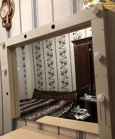il: Vizaj güzgüsü 2 ədət– işıqlandırmalı - Böyük ölçülü divar güzgüsü — 3