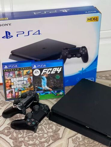 PS4 (Sony PlayStation 4): Sony PlayStation 4 slim 500GB Японская🇯🇵 + 2 диска в подарок! Отдельно