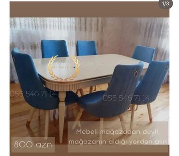 Masa və oturacaq dəstləri: Qonaq otağı üçün, Yeni, 8 stul lalafo.az -da Masa və oturacaq dəstləri: Qonaq otağı üçün, Yeni, 8 stul